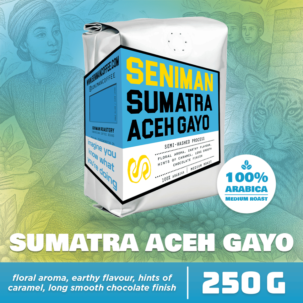 

Seniman Coffee / Indonesian Coffee Beans Sumatra Aceh Gayo Semi Washed 250 gram