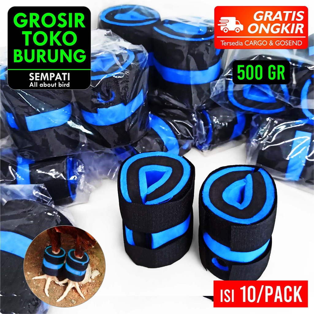 SEMPATI GROSIR Barbel Ayam Jago Paket Begel Ayam Laga 500gr Isi 10 Pasang Pemberat Kaki Ayam Aduan B