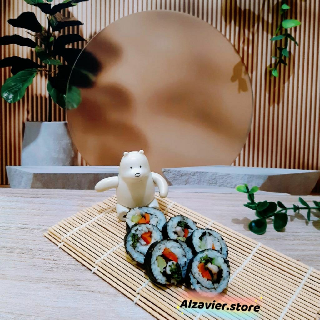 

Bambu sushi simple makisu sushimaki penggulung sushi bamboo sushi sushimat sale termurah