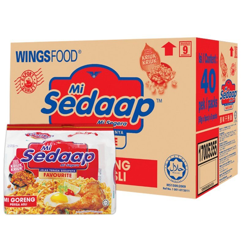 

Mie Sedaap Goreng INSTAN 1 DUS ISI 40 Pcs 90 Gr