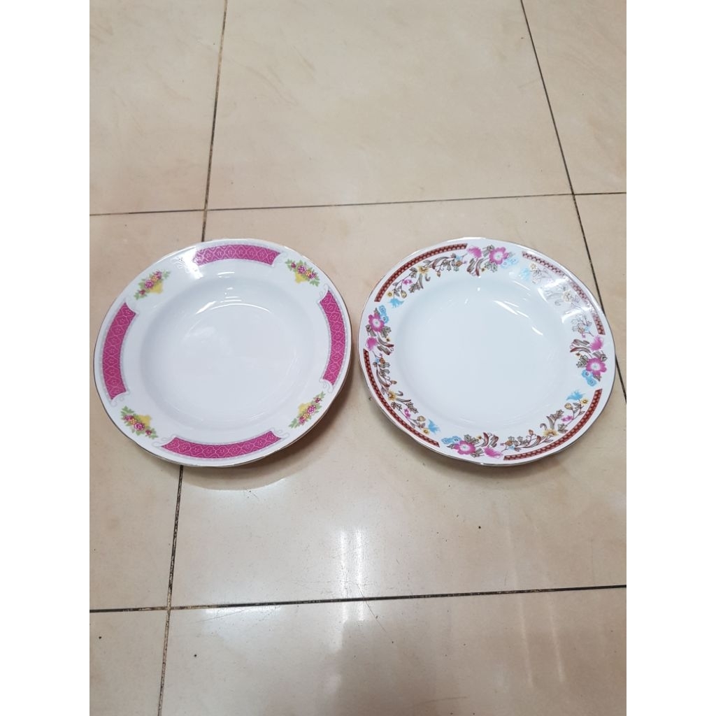 PIRING KEMBANG 6324 (SANGO) & PIRING KEMBANG 5347 (SANGO) /PIRING MAKAN/PIRING SAJI