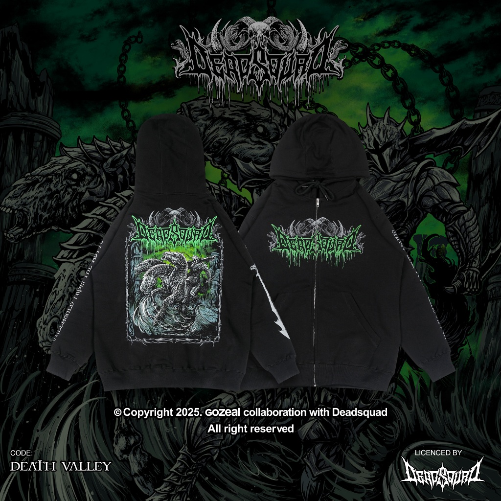X Deadsquad | Hoodie Zipper | Death Valley