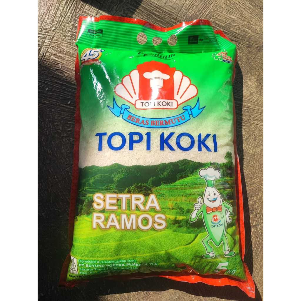 

Beras Topi Koki Setra Ramos 5kg Pulen dan Berkualitas Tinggi