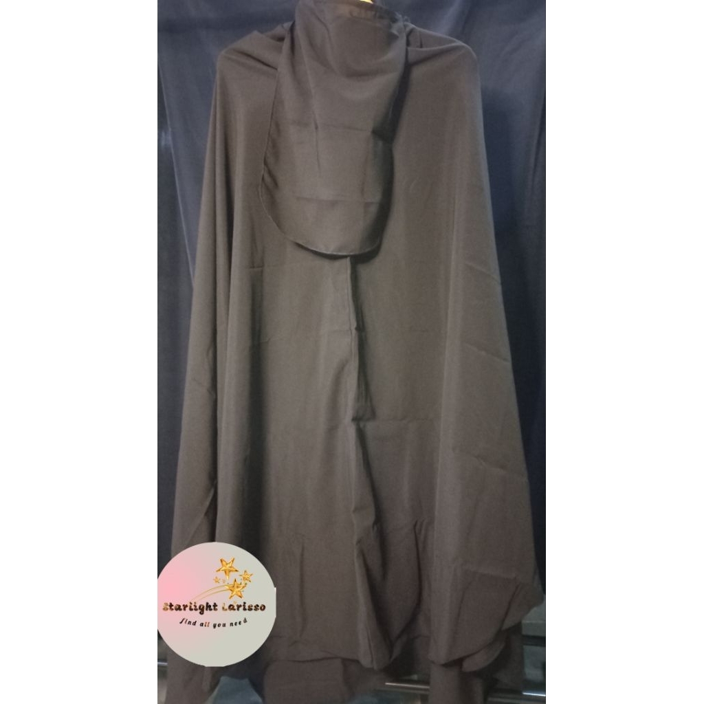 Jilbab jumbo wolfis + cadar