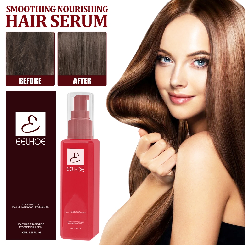 EELHOE Smoothing Nourishing Hair Serum100ml Hair Smoothing Essence Emulsio Essens Perawatan Rambut A