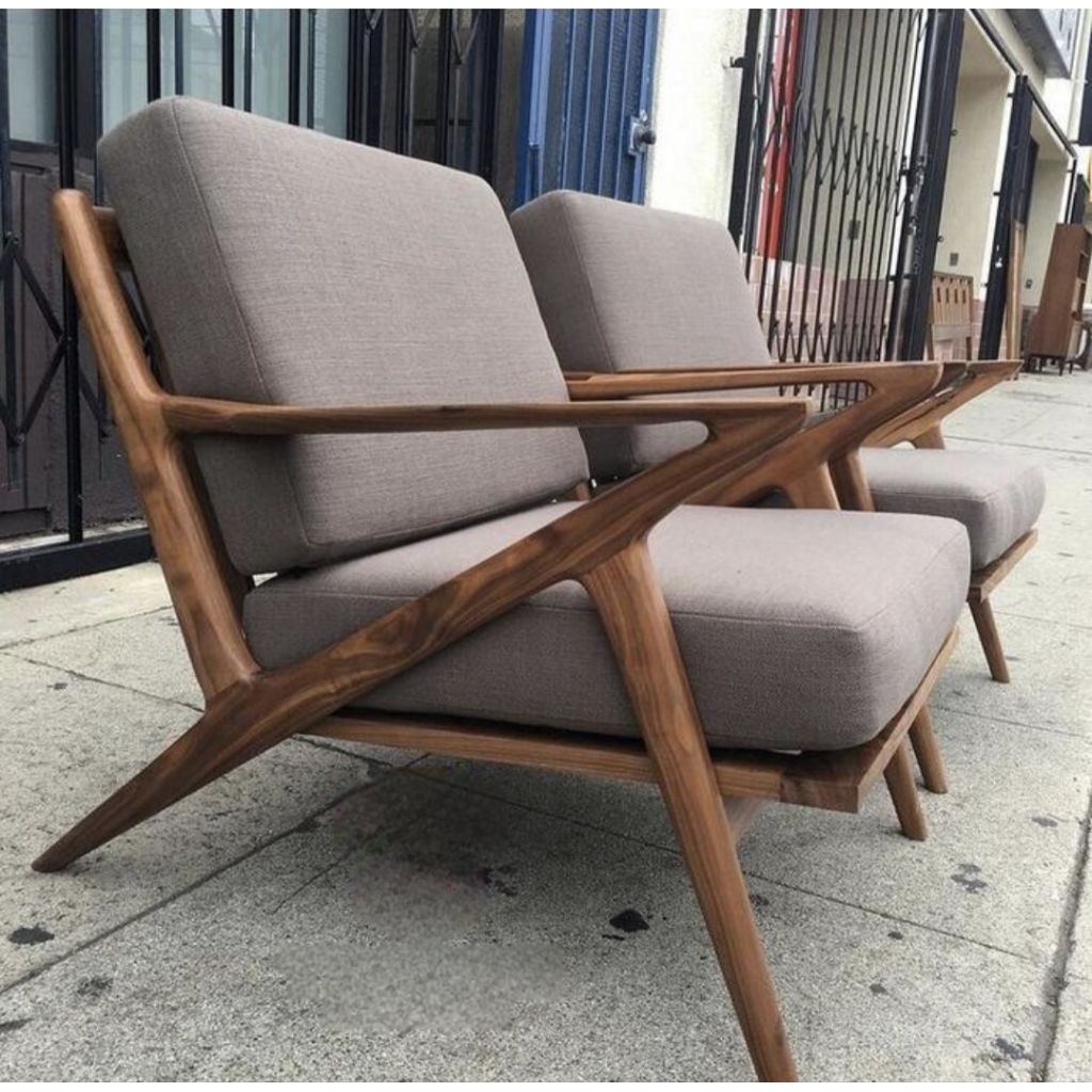 Kursi Santai Minimalis Kayu Jati Dudukan Busa Kursi vindes