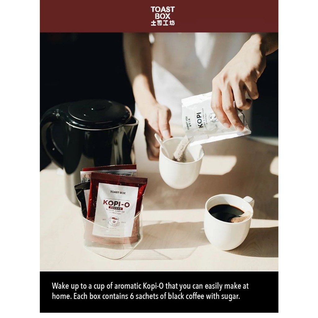 

KOPI-O Toastbox Singapore Black Coffee 84gr 6 sachet