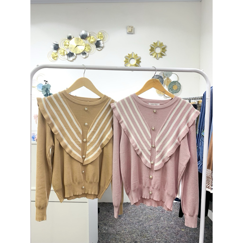 Cardigan Rajut Wanita / Cardigan Rajut Wanita Lengan Panjang / Cardigan Korean Style / Cardigan Keki