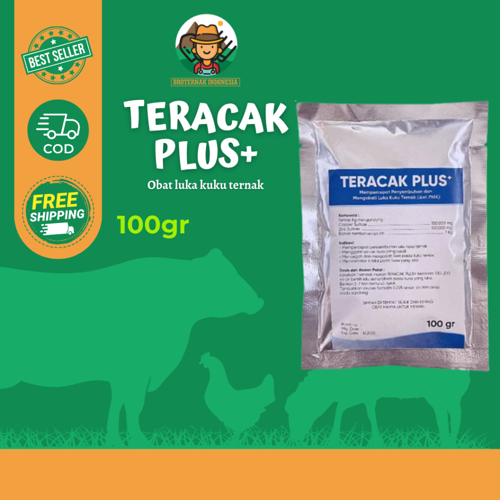 Teracak Plus Obat luka Kuku Sapi - Obat Kuku Sapi PMK - Obat Kuku Ternak - Obat PMK - Obat Sapi
