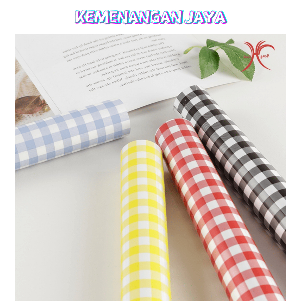 

Kertas Buket Bunga Motif Kotak Kotak Flower Wrapping Paper Square Pattern Motif Kotak KB096