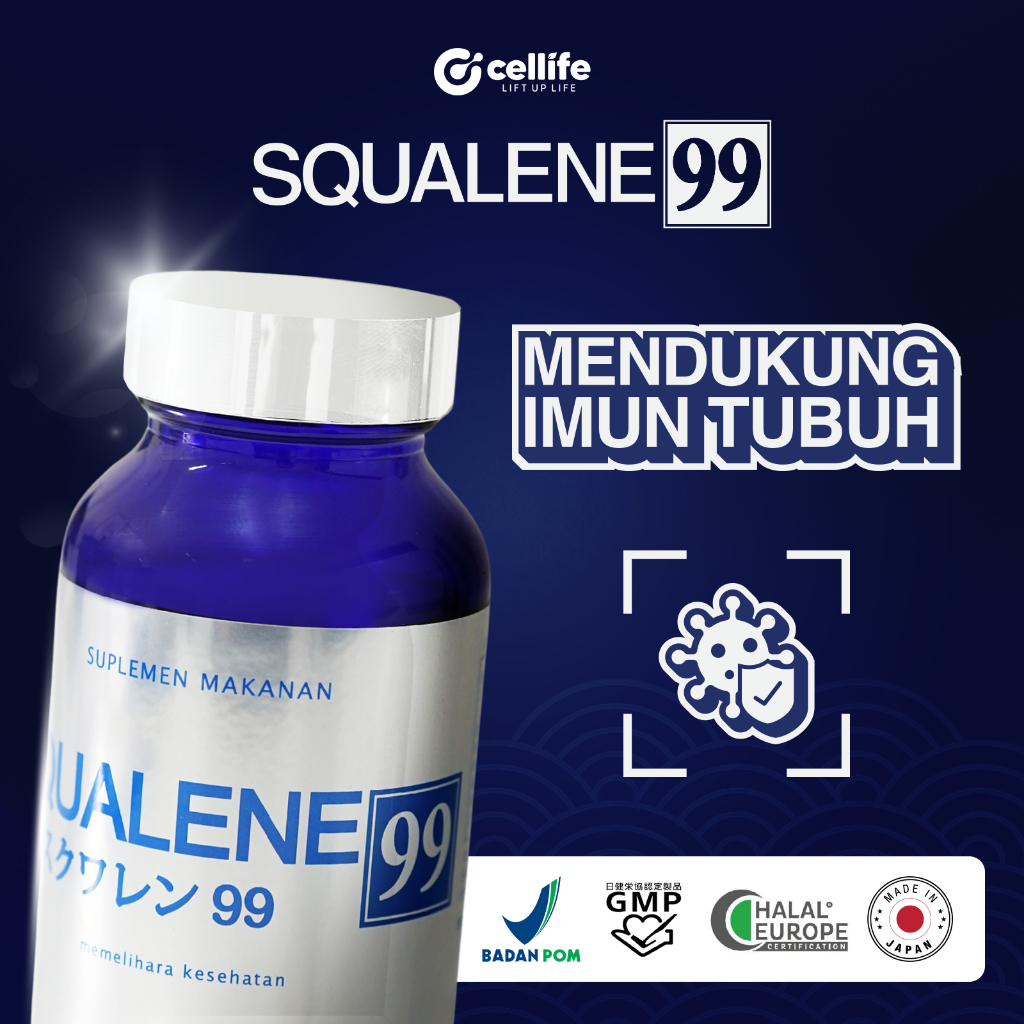 

Squalene 99 (Original Jepang) | Squalene murni 99.7% | Mendukung Imun Tubuh