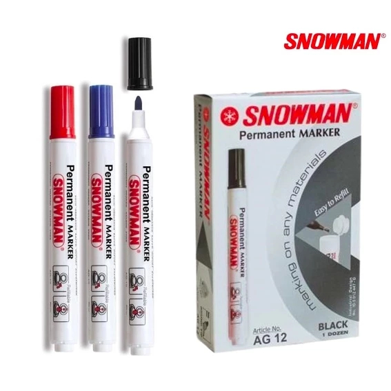 

SNOWMAN PERMANENT MARKER AG-12 SPIDOL PERMANEN