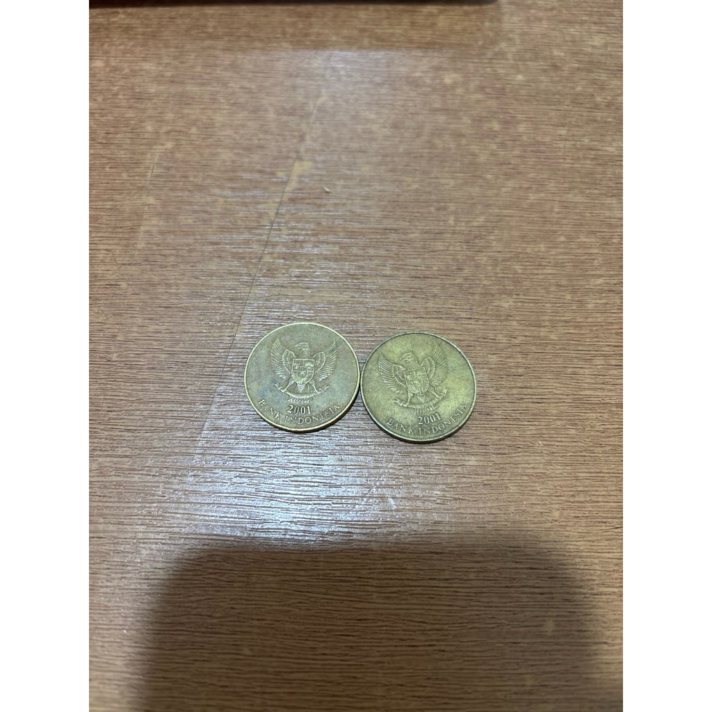 Uang koin Rp 500 Bunga Melati th 2001 (2 pcs)