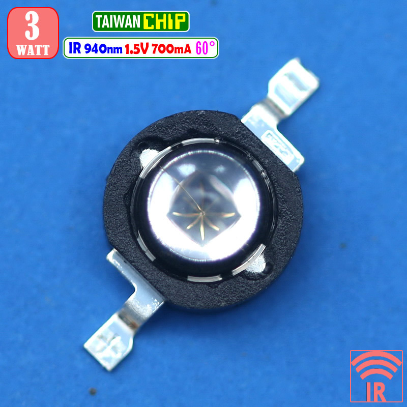 HPL 3W Led 940nm IR InfraRed Infra Merah Kamera Malam CCTV Night Vision Surveillance Senter IR NVR P