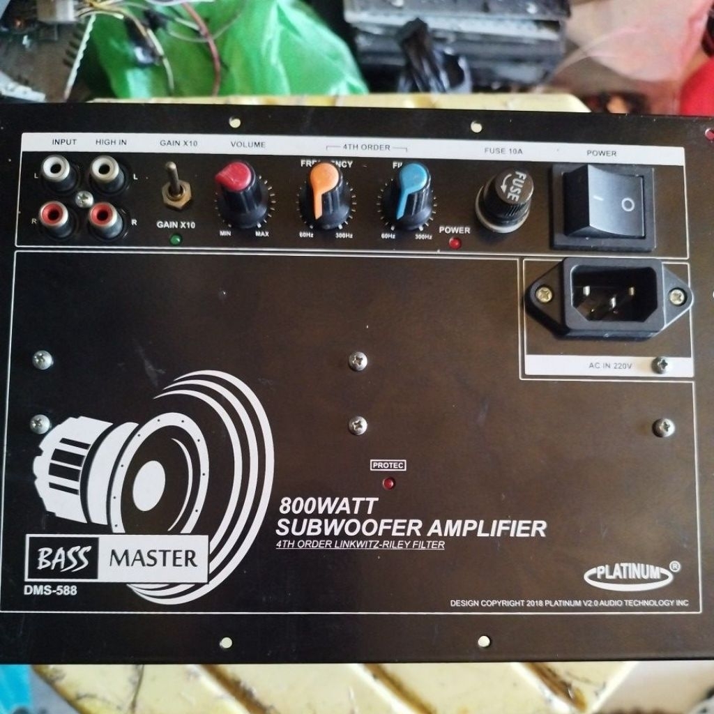 Amplifier Subwoofer 800watt BASS MASTER DMS-588