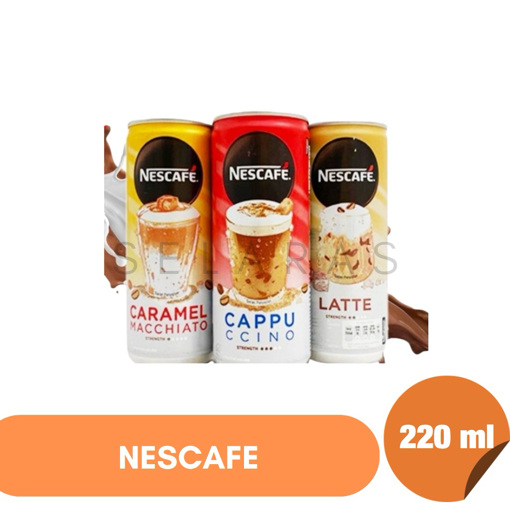 NESCAFE Kaleng 220ml - Caramel Macchiato / Cappucino / Latte