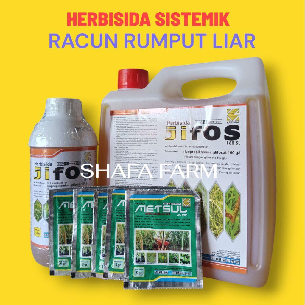 JIFOS 160SL - Herbisida Sistemik Racun Rumput Liar