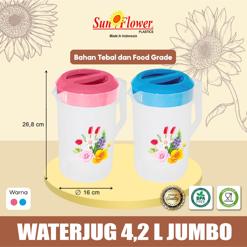 WATER JUG JUMBO 4,2 L/TEKO PLASTIK JUMBO / TEKO JUMBO