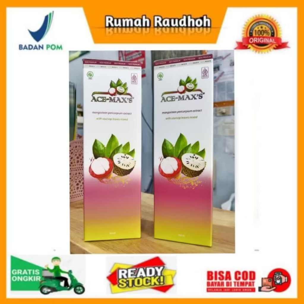 

ACE MAX'S EXTRA KULIT MANGGIS DAN DAUN SIRSAK ISI 350 GRAM - MINUMAN KESEHATAN KAYA ANTI OKSIDAN