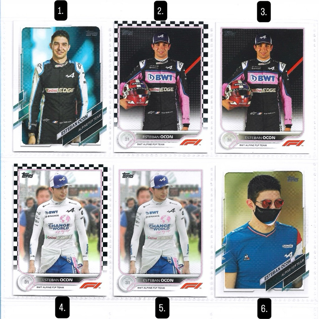 Kartu f1 Topps - Esteban Ocon (Alpine F1 Team)