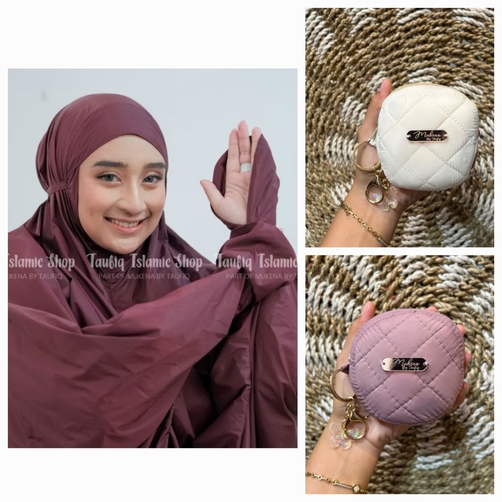 mukena lajuran Parasut travel