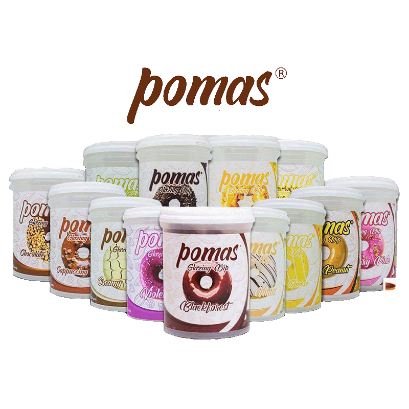

Pomas Dip Glaze Dark Chocolate 1 kg/dip glaze coklat/topping olesan