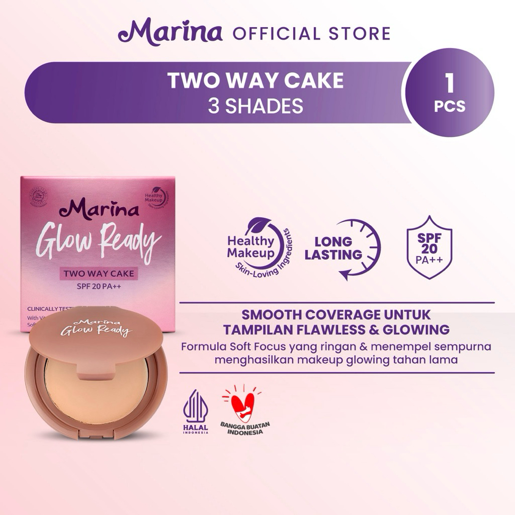 Marina Glow Ready two way cake spf 20 PA ++