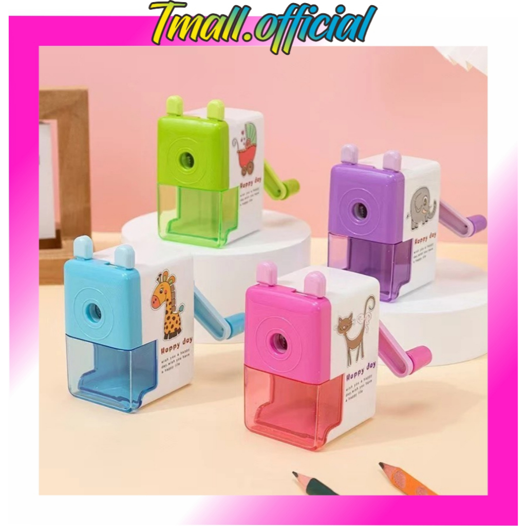 

❄TMALL❄ Rautan Serutan Pensil Putar Gaya Kartun Sharpener Rautan Meja S149