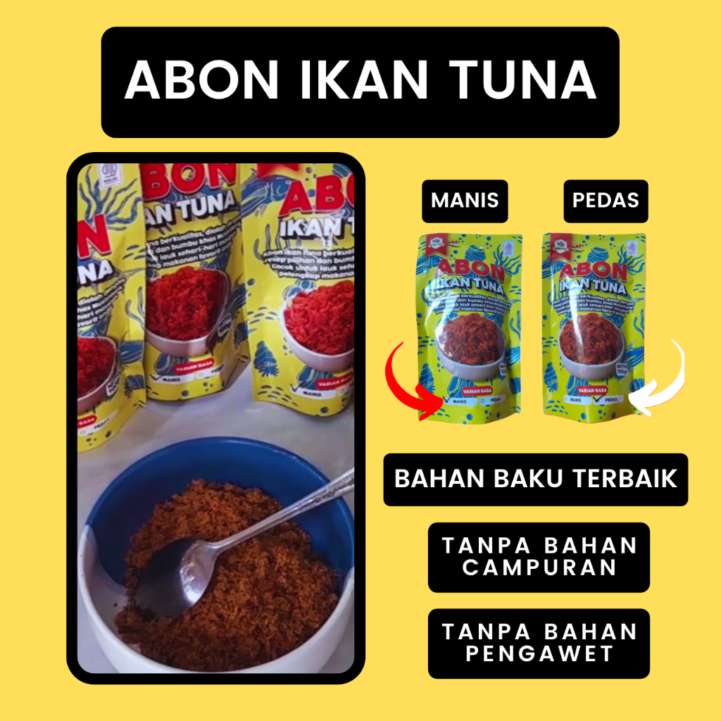 

ABON IKAN TUNA PANTAI SELATAN YOGYAKARTA 100GR