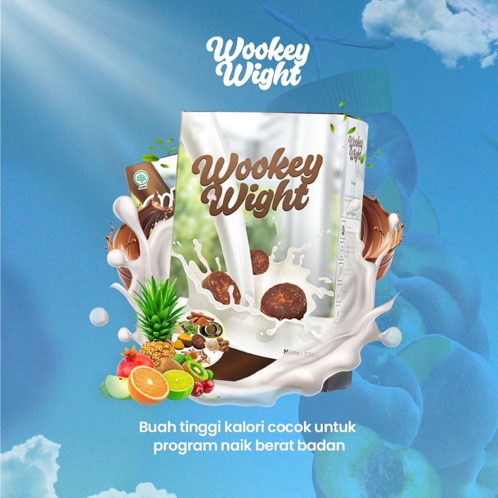 

(1B0X) Wookey Weight - Susu Penggemuk Badan Dan Penambah Nafsu Makan Whey Protein