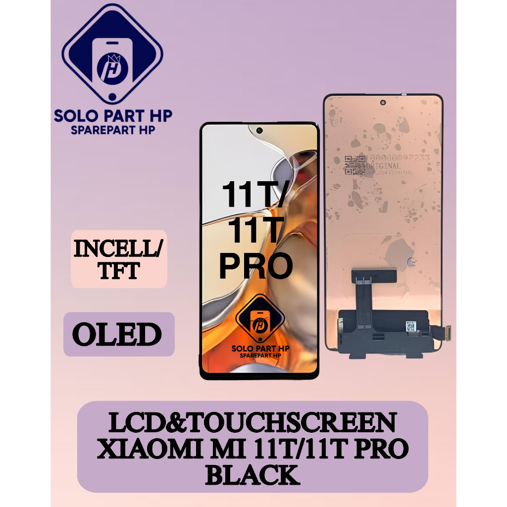 SOLOPART PH _ LCD TOUCHSCREEN X1AOM1 MI 11T / 11T PRO BLACK