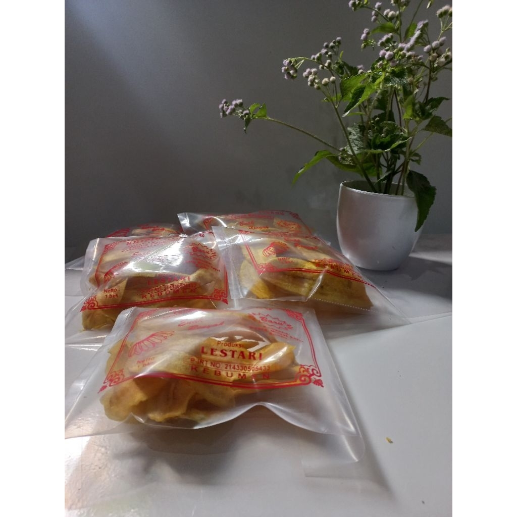 

Kripik pisang gurih kemasan 50gr