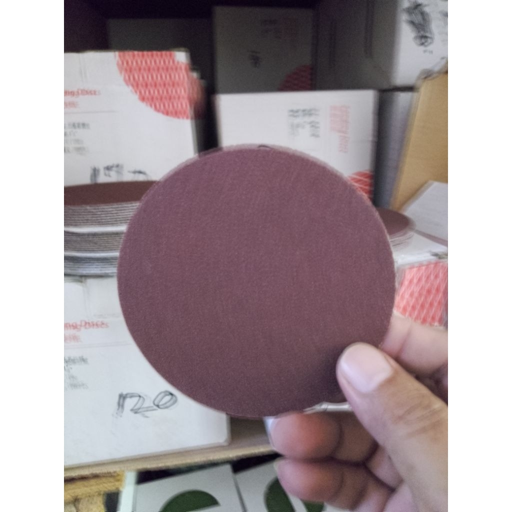 amplas bulat 5inch velkro. amplas polesh