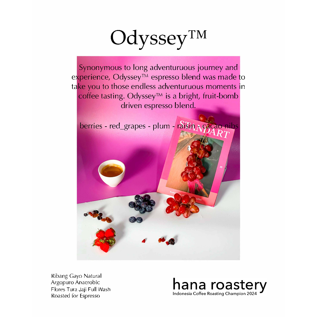 

Forcysn Odyssey Espresso Blend - Espresso Roast - Hana Roastery - Kopi Arabika - 1Kg