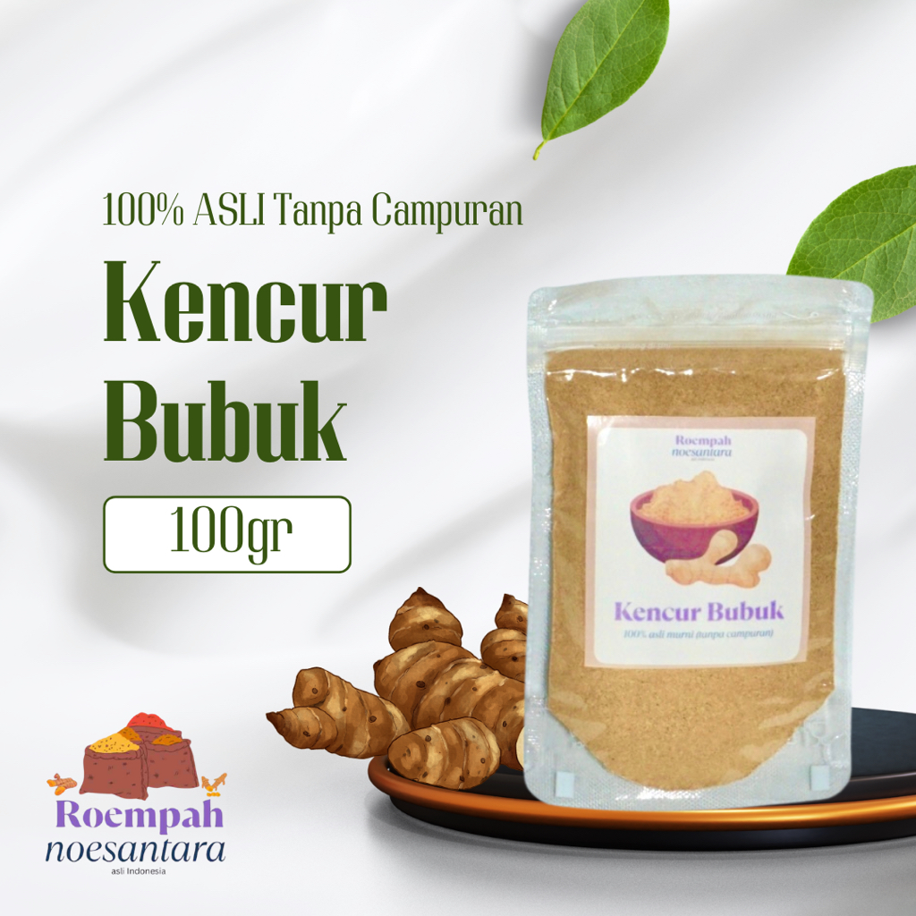 

100gr Kencur Bubuk Roempah Noesantara ASLI 100% TANPA CAMPURAN Kencur Murni / Serbuk Kencur Halus Minuman Tradisional Herbal Jamu