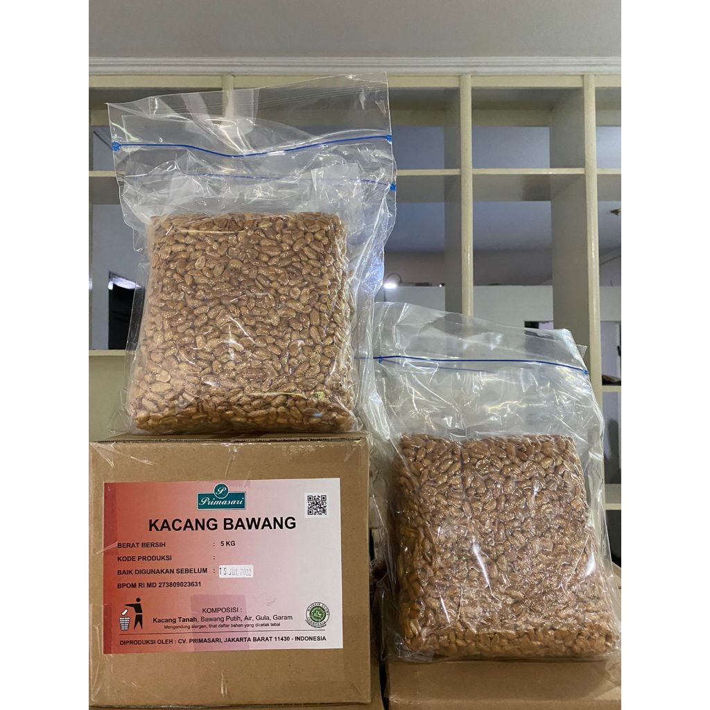 

Sehati Snack - Kacang Bawang Primasari Cemilan Enak Renyah 5KG GROSIR KILOAN