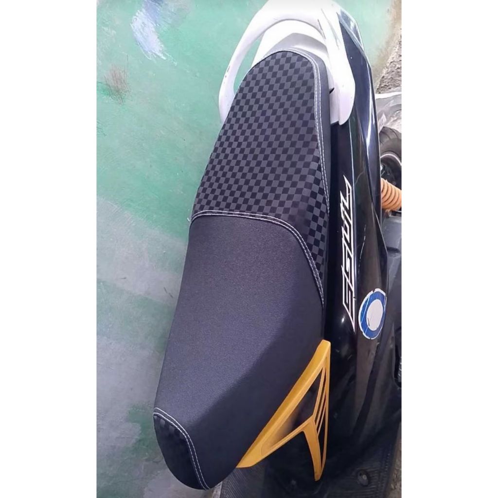 KULIT COVER JOK MIO SOUL GT 115 AMPLAS X CATUR 3D KARBON DOUBLESEAT - KULIT JOK MIO SOUL GT 115