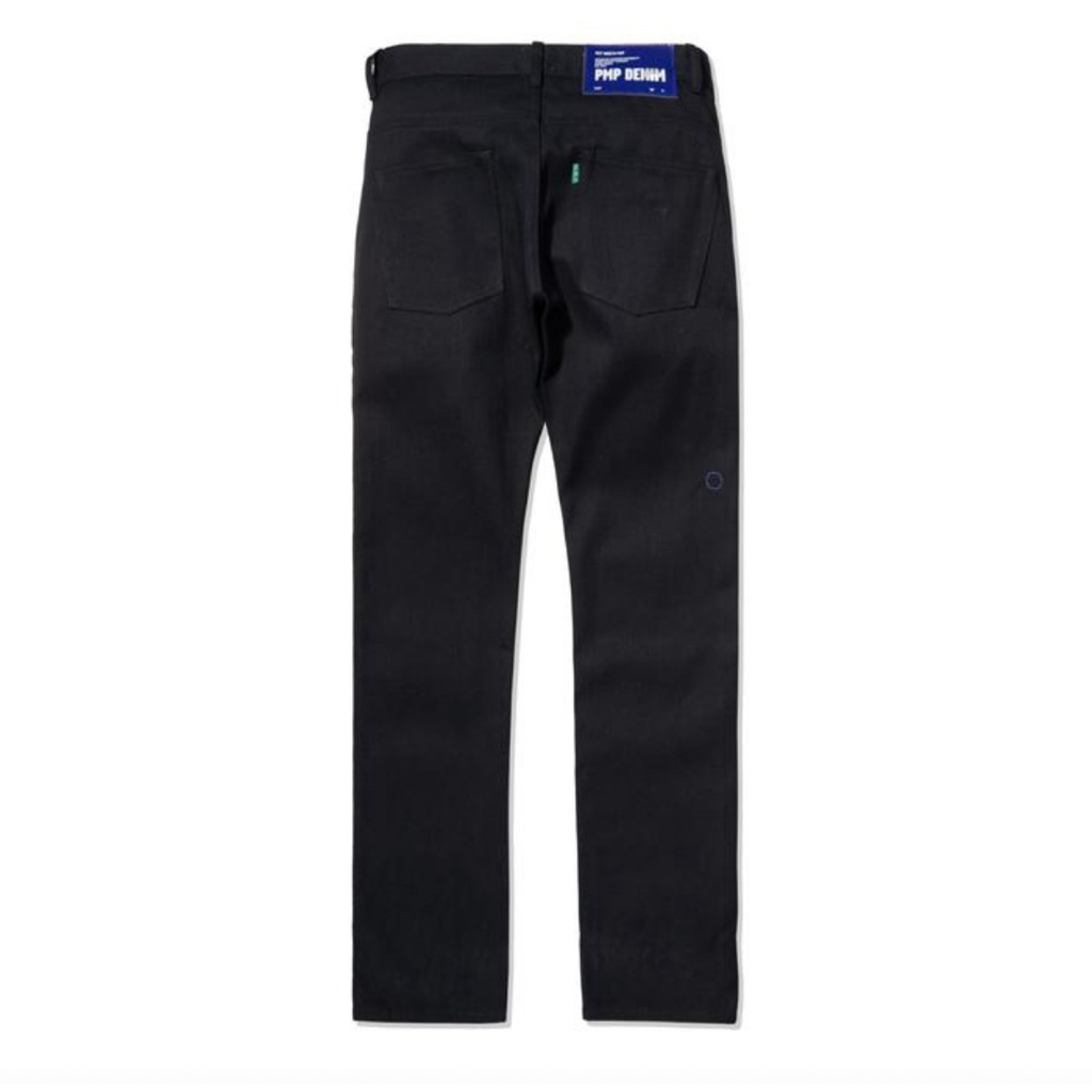 PRELOVED SECOND POT MEETS POP - PMP DENIM THAISTICK BLACK (SLIM TAPERED) - 29