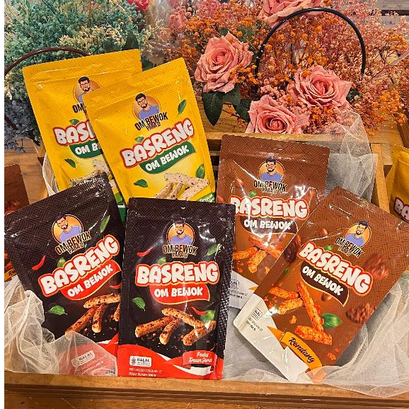 

OM BEWOK PARA'D - Basreng Original Daun Jeruk / Pedas Daun Jeruk / Rendang 100gr