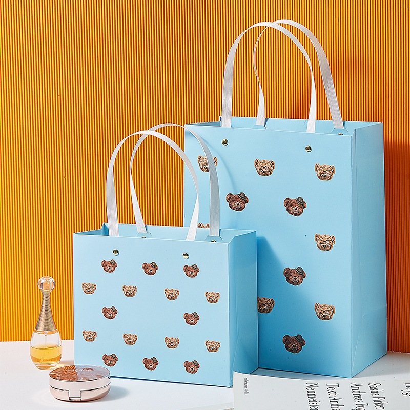 

Kakamoe - Paperbag goodie bag souvenir kado ultah / paper bag birthday ulang tahun bear premium