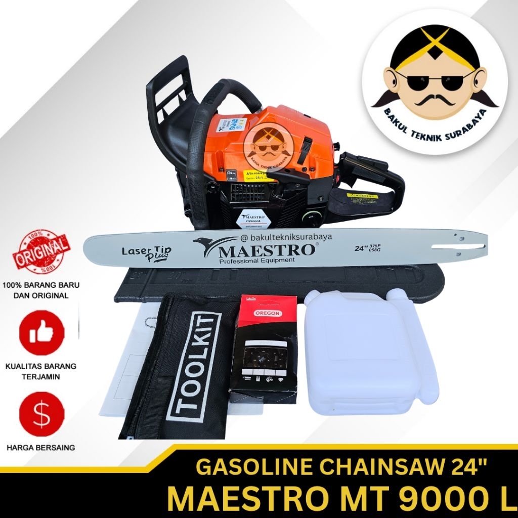 Gergaji Mesin Chainsaw / Senso Mini 24" MAESTRO CS 9000 L