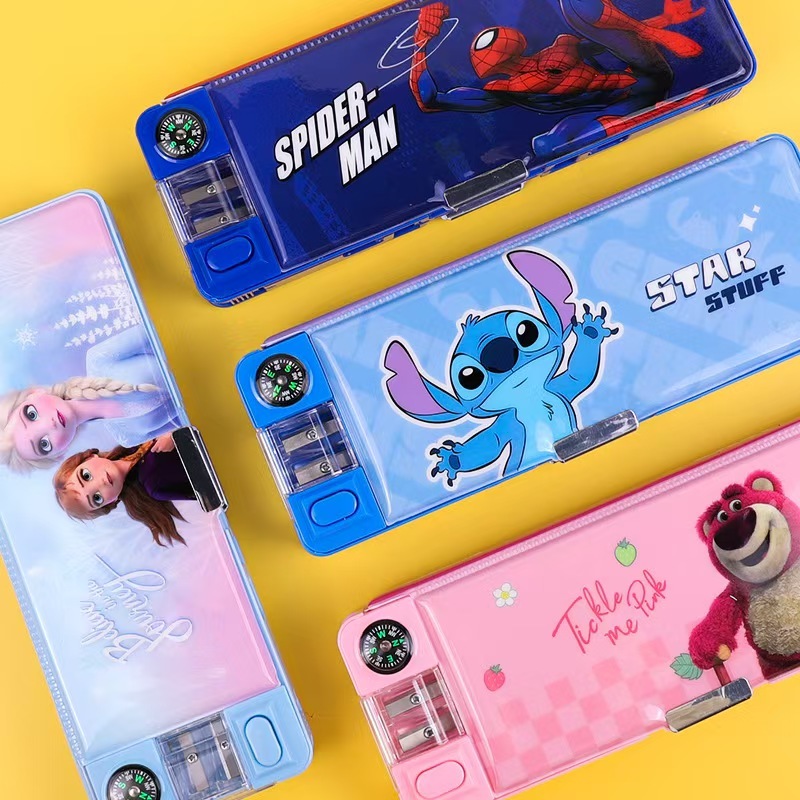 

Children's multifunctional pencil case, elementary school holder, pencil sharpener, stationery box, cartoon pencil case