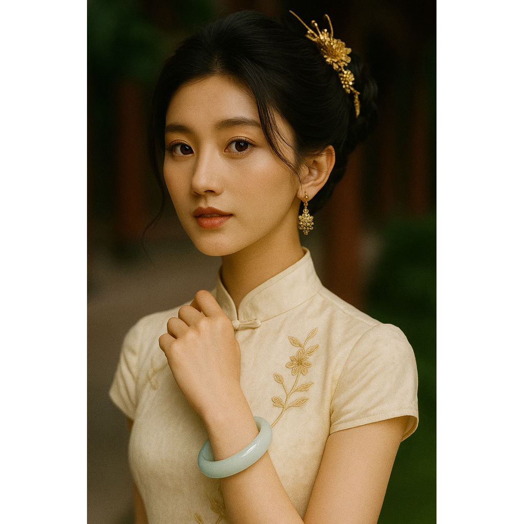 Gelang Giok Asli China White Jade Bracelet Original 100% Jadeite Sanxitang Gem