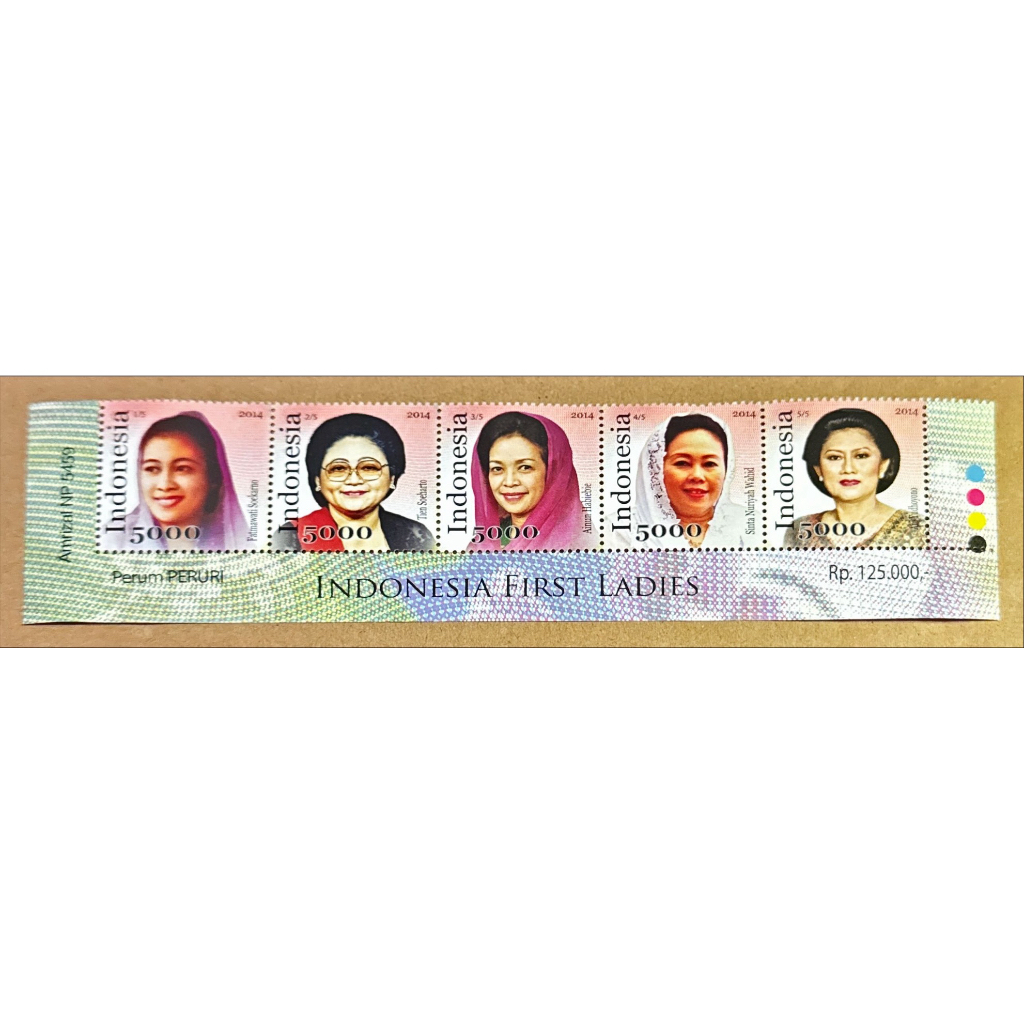 

(BA) PRANGKO INDONESIA 2014 IBU NEGARA (INDONESIA FIRST LADIES ) 5V SERIES MNH.