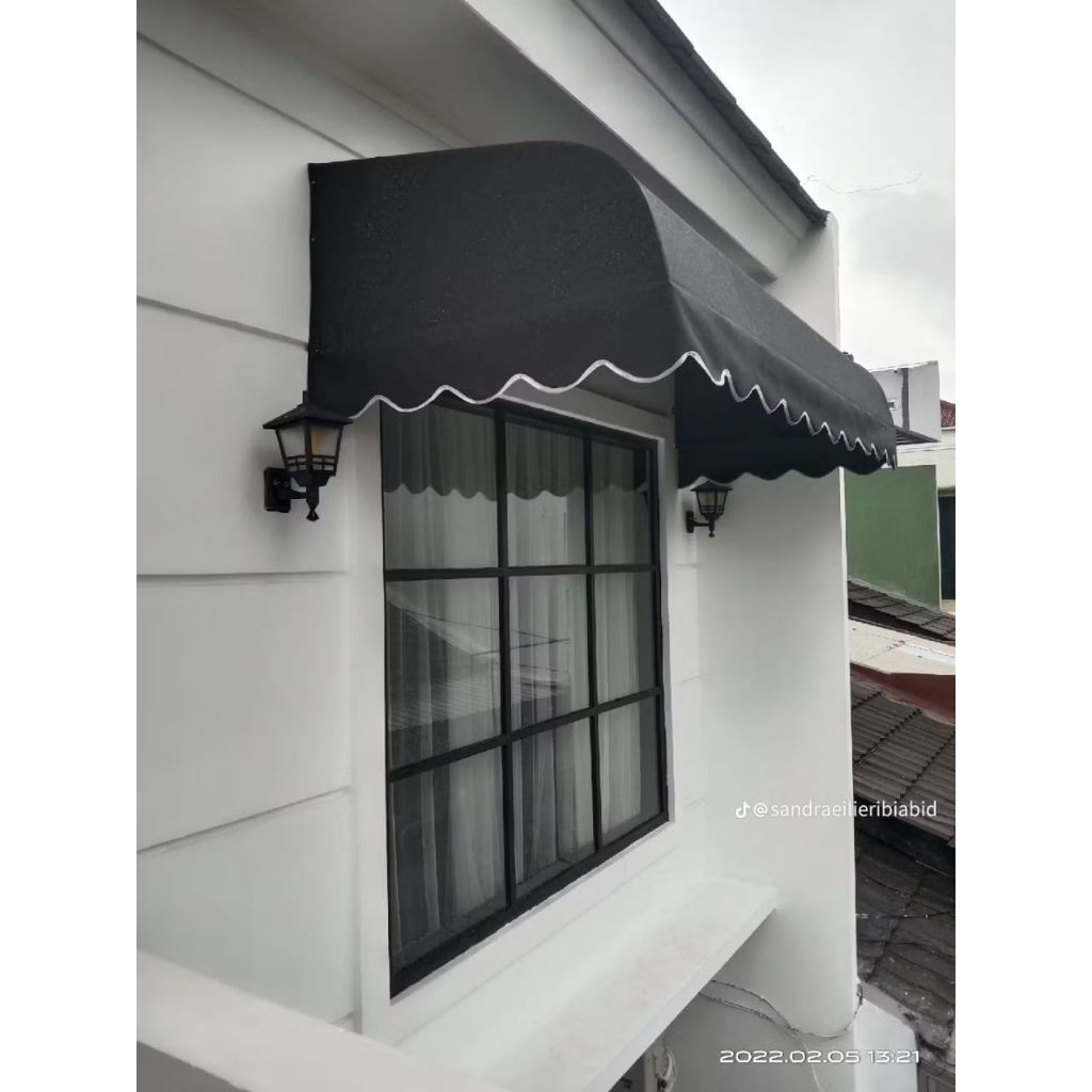 kanopi kain auning minimalis moderen