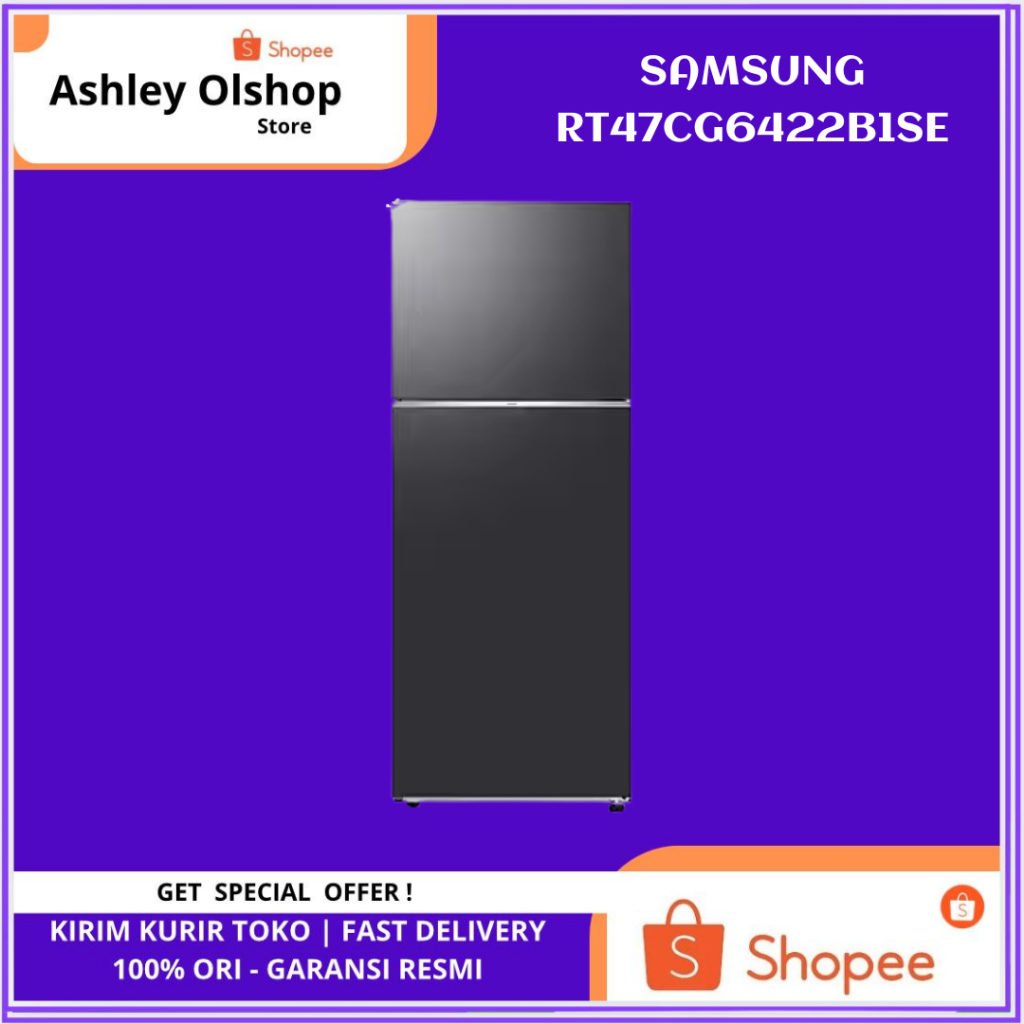 Samsung RT47 Kulkas Ungkep 2 Pintu RT47CG6422B1SE Compartment 465 L