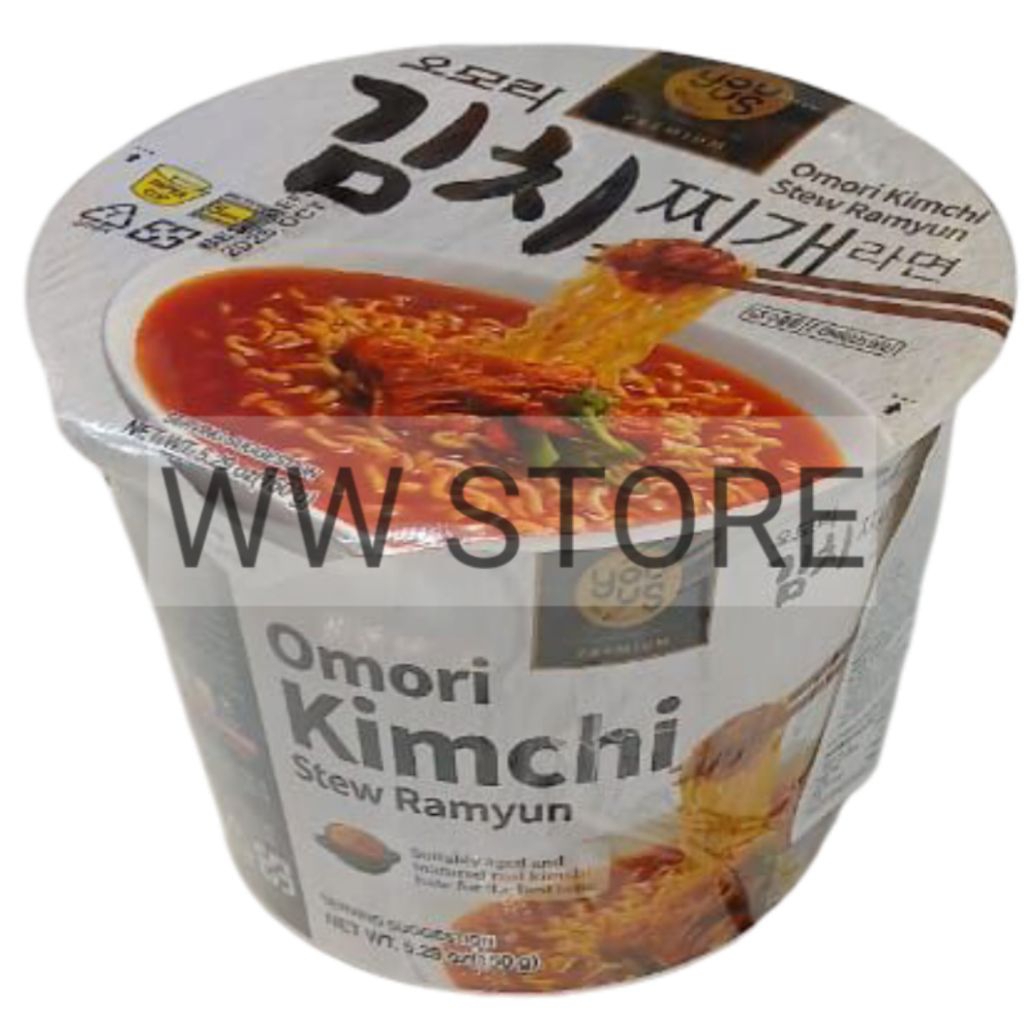 

Mie mi instan rebus Korea Korean Korinus YOU US GS Retail PREMIUM Omori Kimchi Stew Ramyun Cup 150g