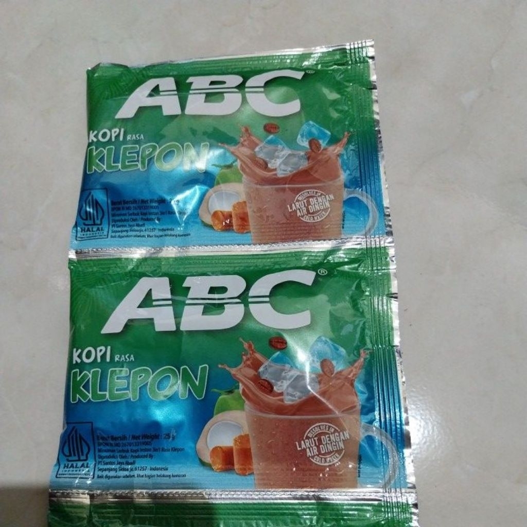 

ABC Kopi Rasa Klepon 1 renteng renceng isi 10 Sachet x 25g