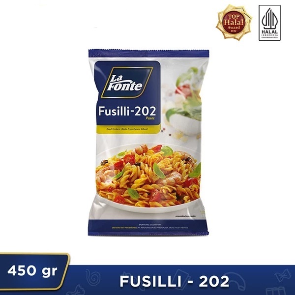 

LA FONTE FUSILLI 450GR PASTA FUSILI LAFONTE HALAL