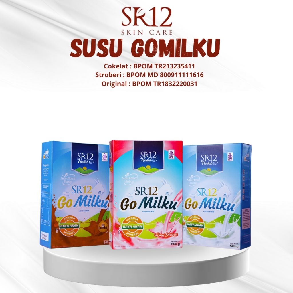 

SUSU KAMBING GOMILKU SR12/SUSU ETAWA PREMIUM/HALAL/BPOM